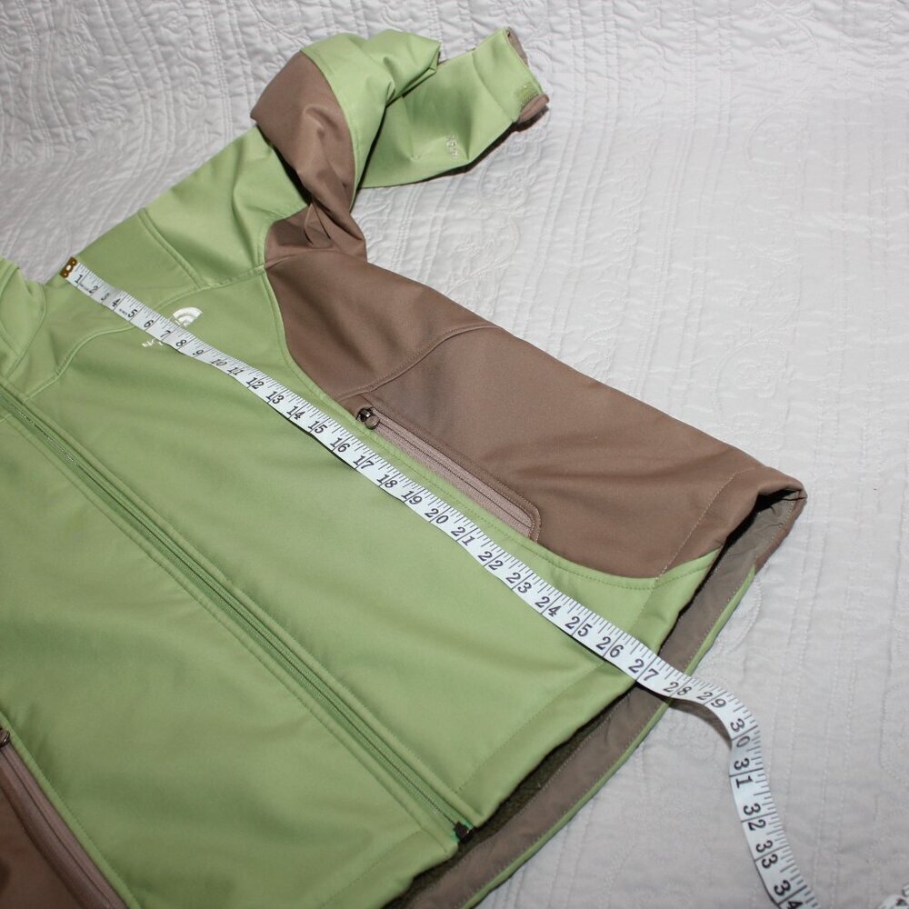 The North Face Womens Softshell Jacket AA5S Green Brown Size XL - Picture 9 of 11